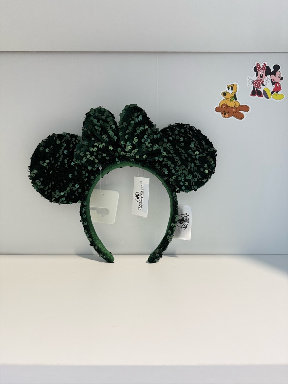 Disney Green Sequin Mickey Ears Headband